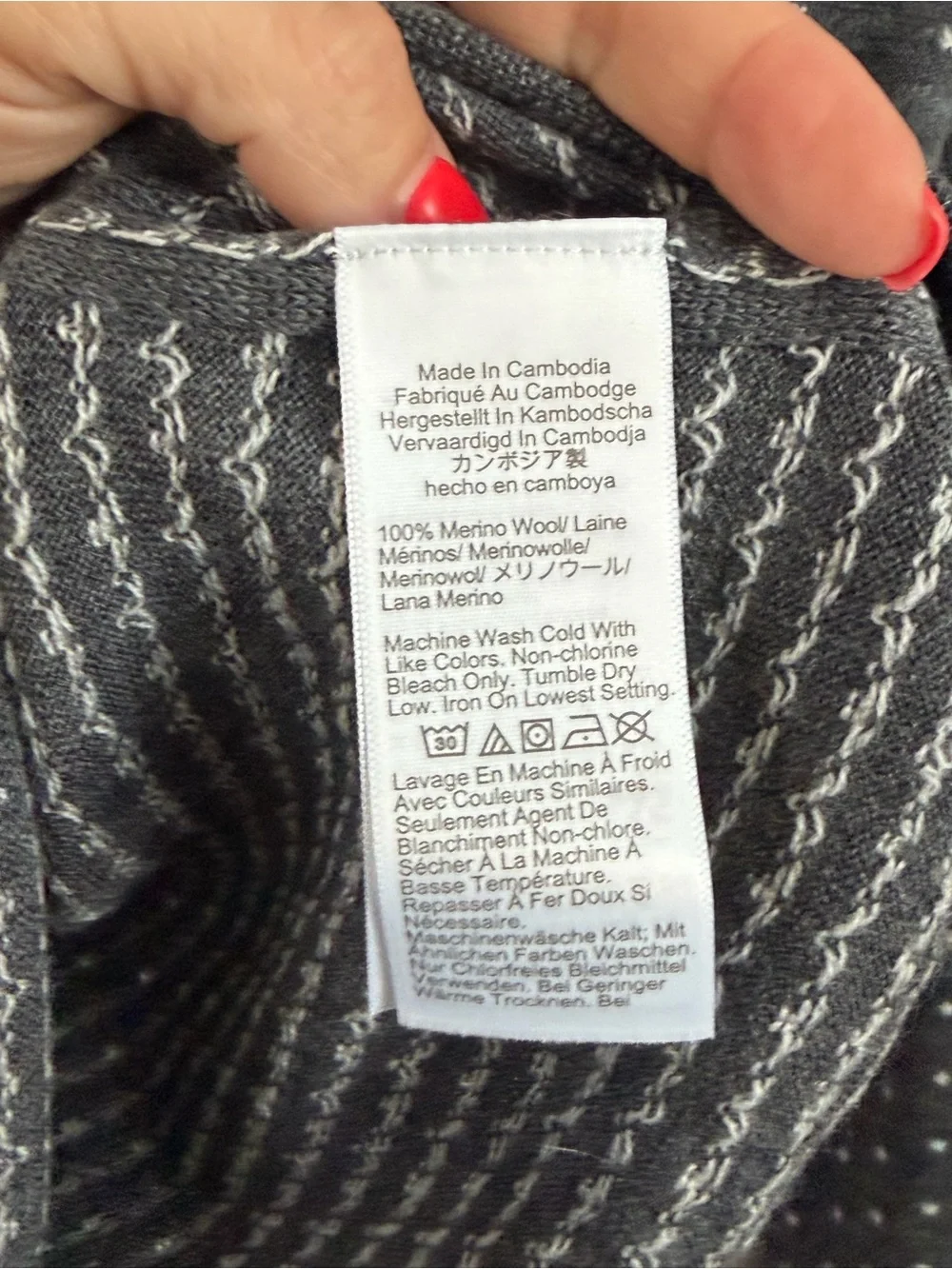 NWT J.Crew Carolyn Fitted Merino Wool Polka Dot Sweater Gray Medium $98